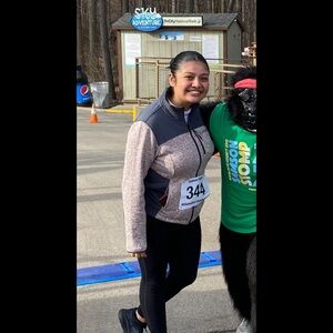 Medium sweater for working out, light pink and soft